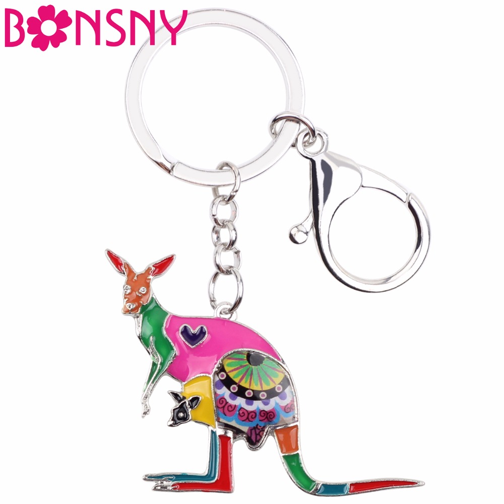 Women Bags Australia - Bonsny emalia kwiatowy Australia kangury brelok