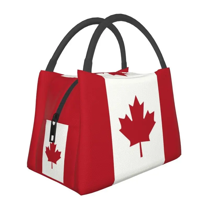 Women Bags In Canada - Torby na lunch z flagą Kanady