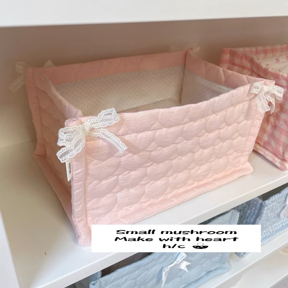 Basket Bag Wicker - Ins Kwadratowy kosz do przechowywania Kwiatowy