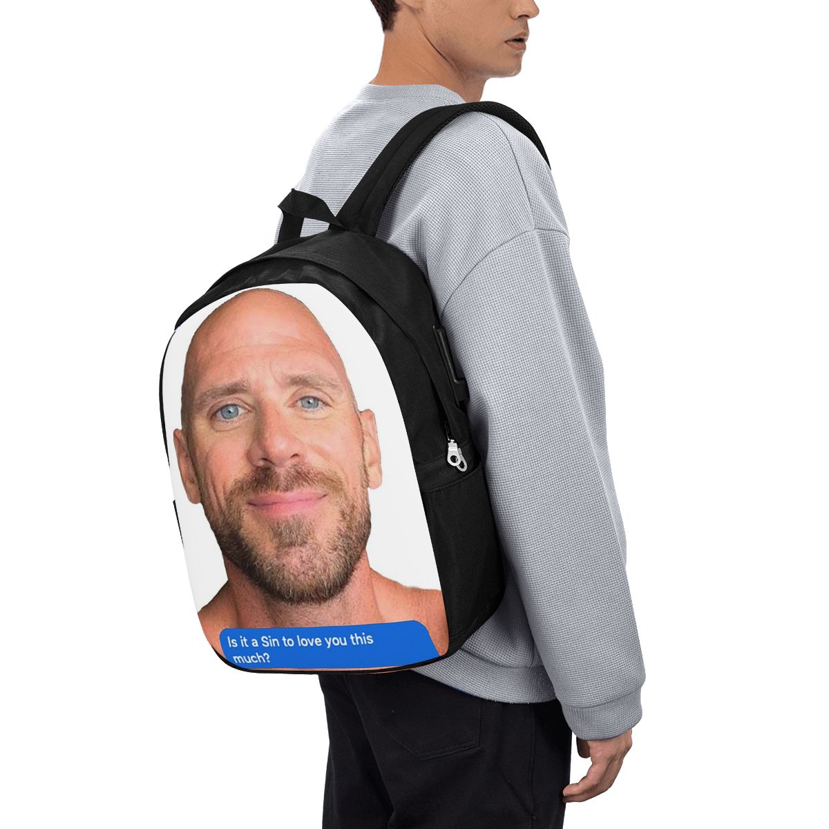 Women Bags For Travel - Plecak Johnny Sins z motywem flirtującego