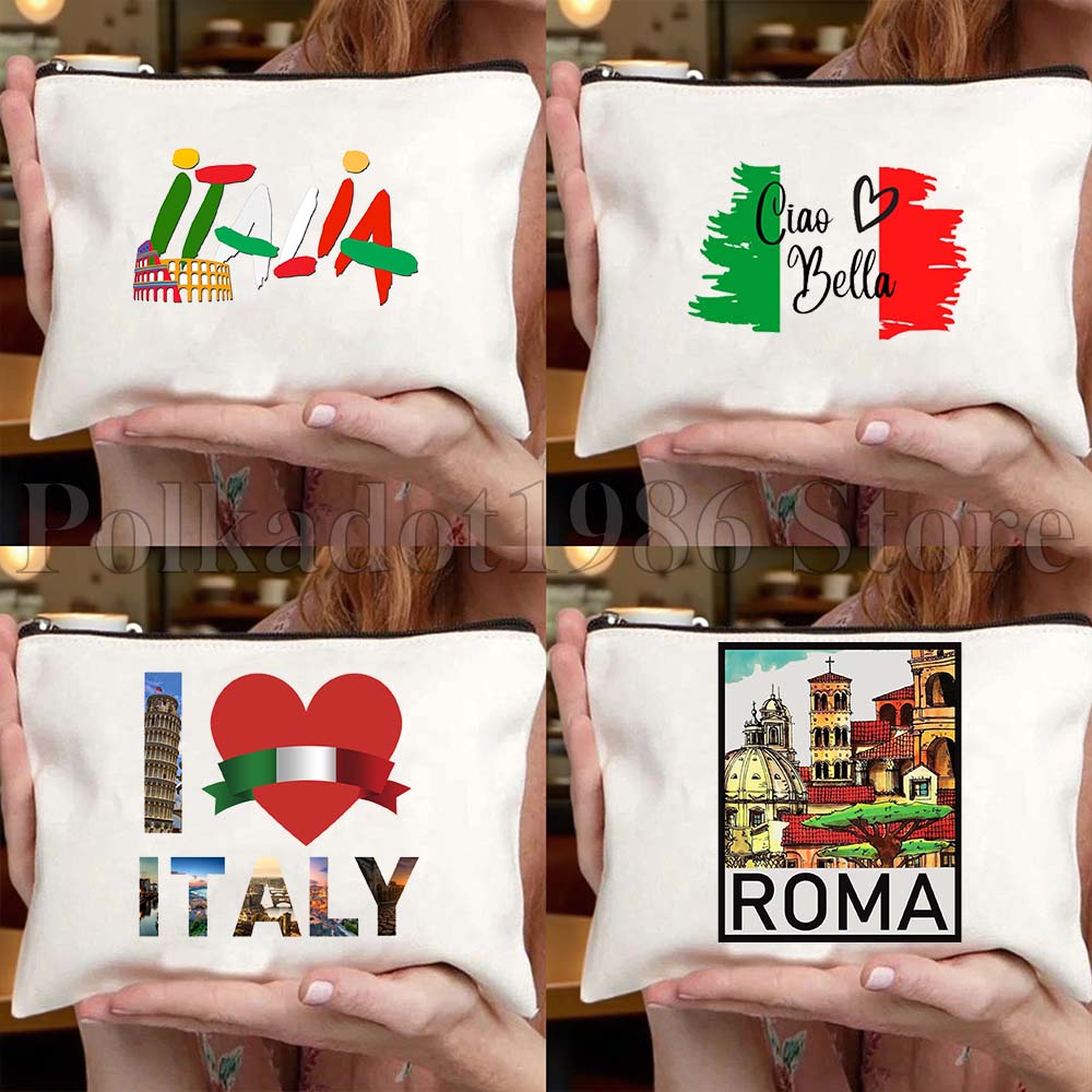 Women Bags Rome - Torba płócienna Ciao Bella z mapą