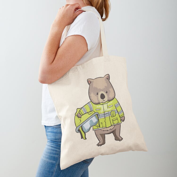 Women Bags Australia - Wombat Wombats Strażak Australia Bohater Prezent