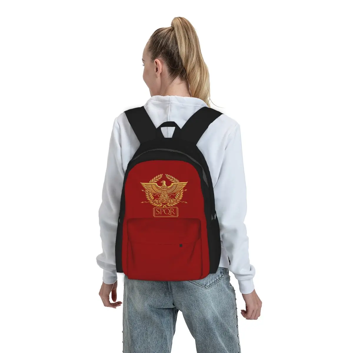 Women Bags Rome - Plecak Rzymski SPQR, Torba Szkolna dla