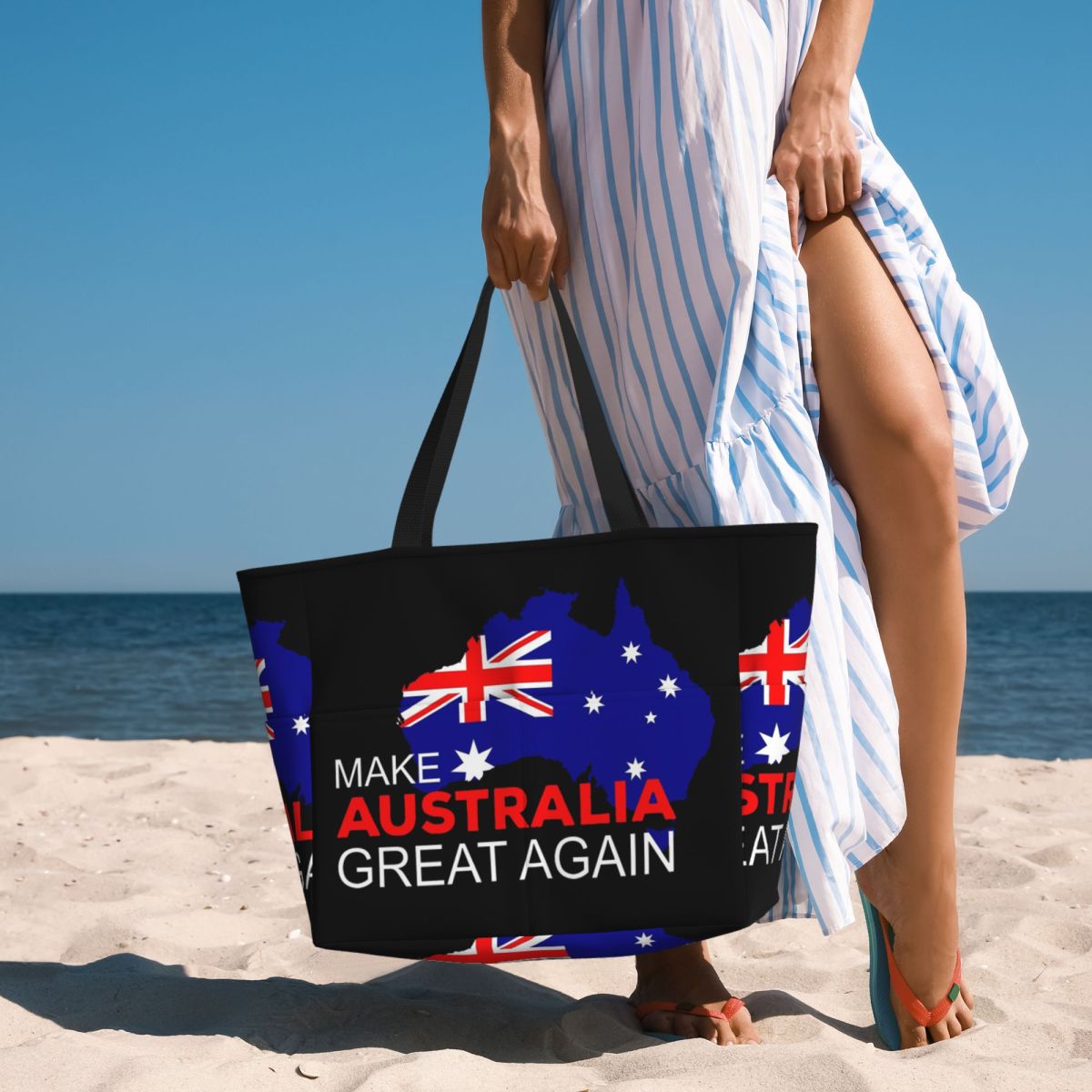 Women Bags Australia - Torba plażowa Make Australia Great Again,