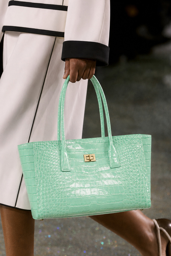 Women Bags Work - SHELKSBAG Błyszcząca torba typu tote z
