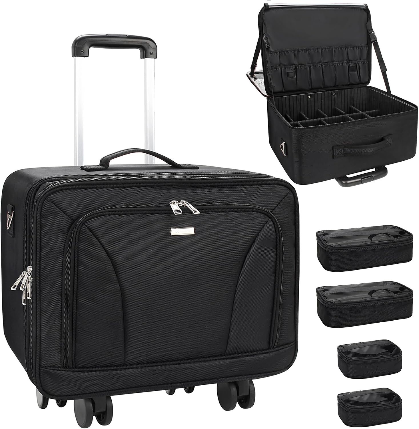 Women Bags For Travel - Bardzo Duży Kosmetyczny Kufer Podróżny na