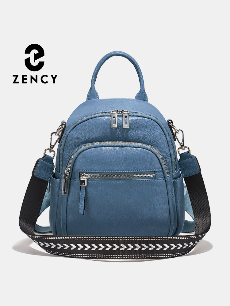 Women Bags Work - Zency Mały Plecak z Prawdziwej Skóry