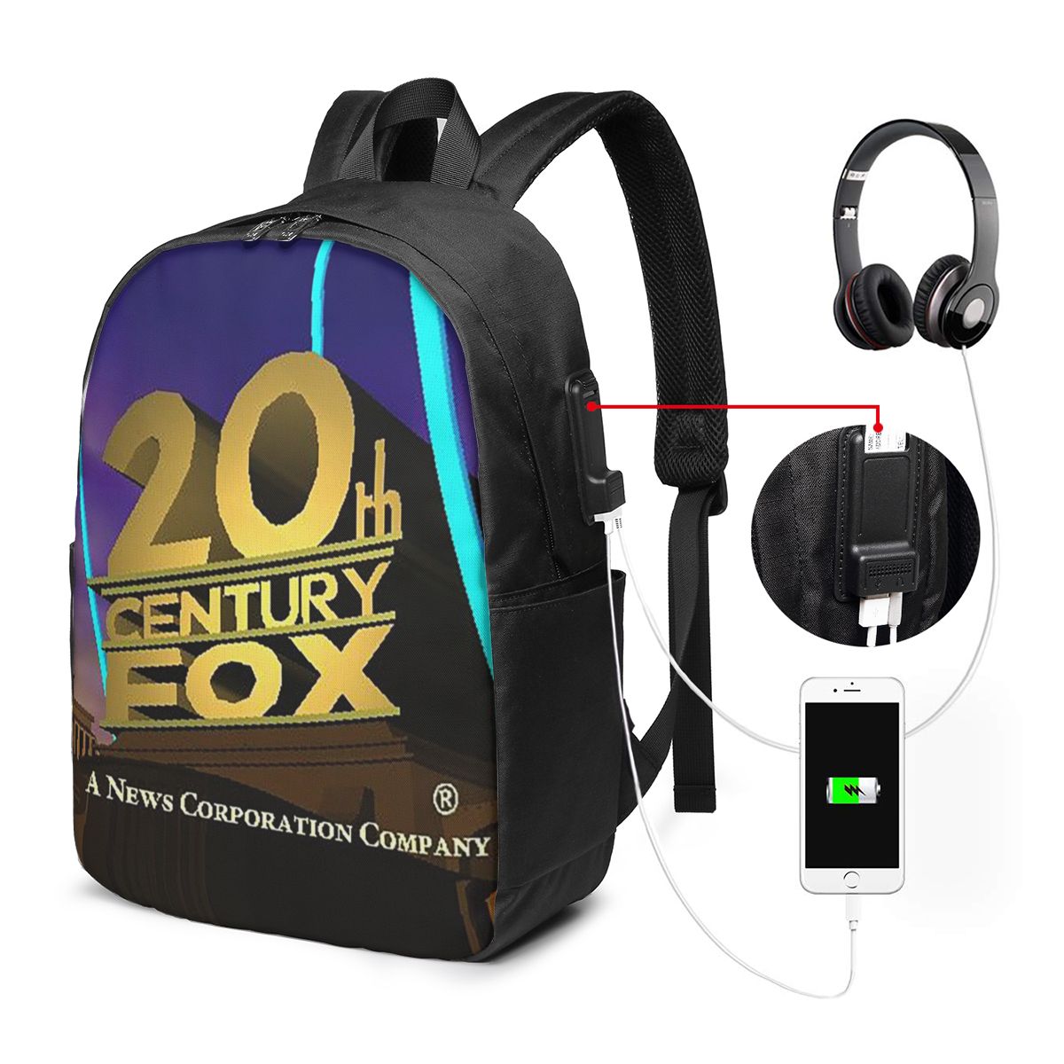 Women Bags For Travel - Plecak Klasyczny 20th Century Fox, Torba