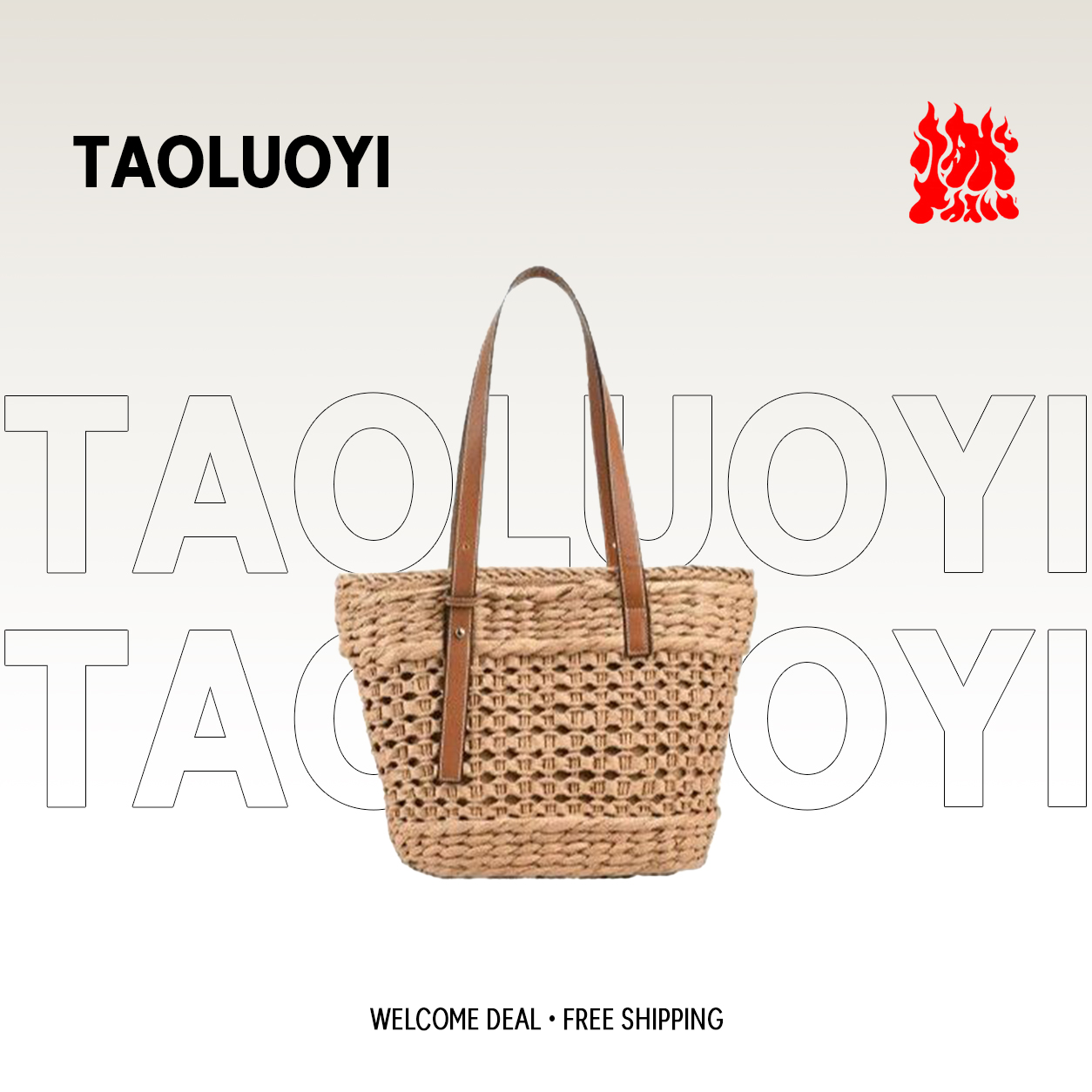 Basket Bag Wicker - Designerska, codzienna torba z rattanu i