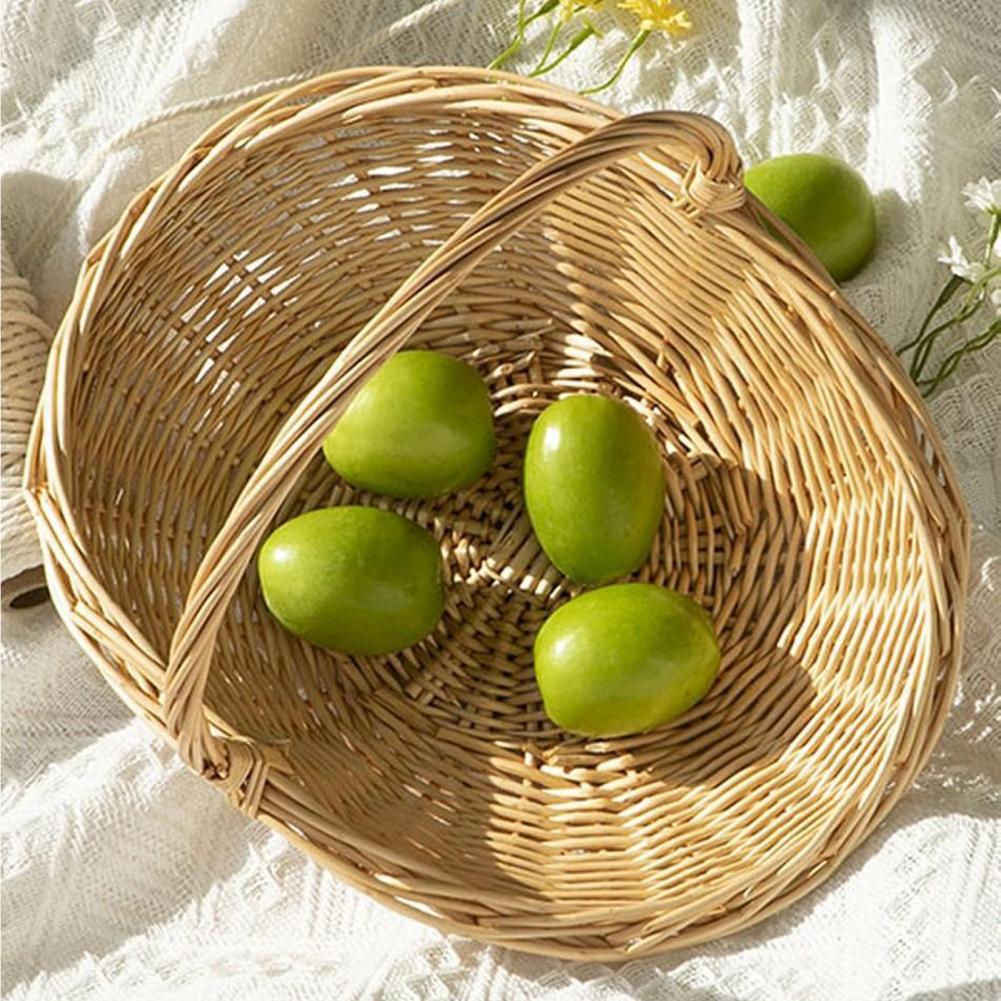 Basket Bag Wicker - Organizer na blat kuchenny, ręcznie pleciony