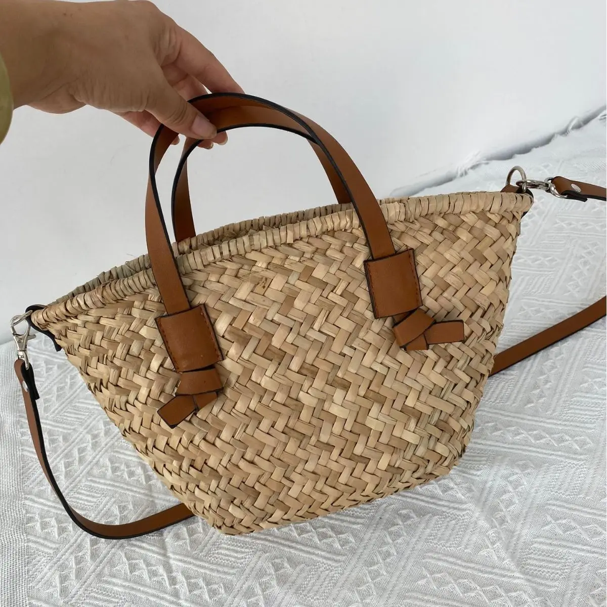 Boho Torba Koszykowa ze Słomy  – Basket Bag Wicker recenzja i cena