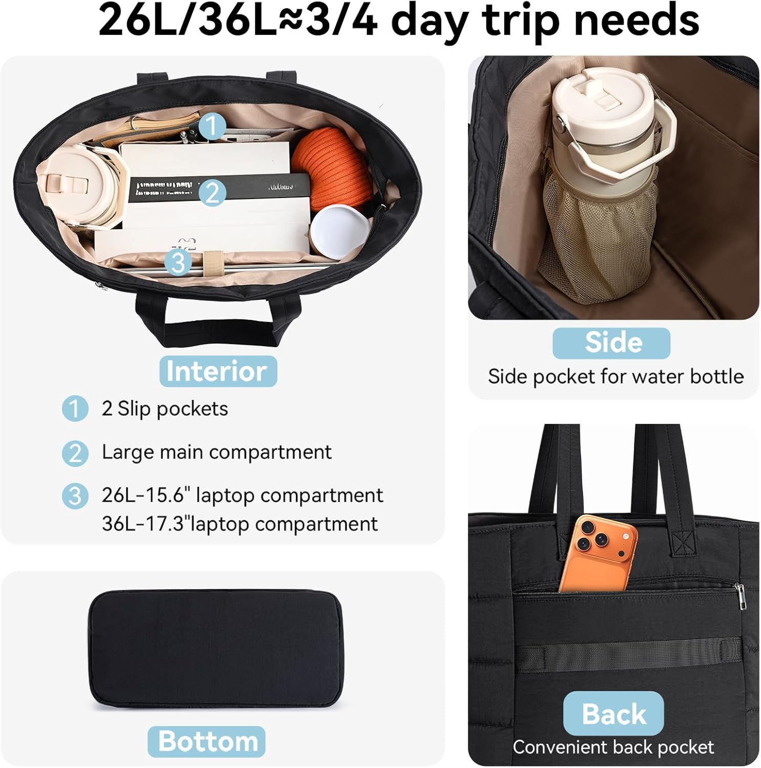 Torba typu puffer dla kobiet,  – Women Bags Work recenzja i cena