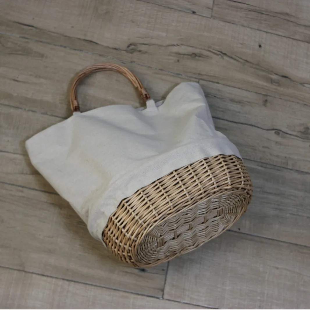 Torba z wikliny, pleciona, lni – Basket Bag Wicker recenzja i cena