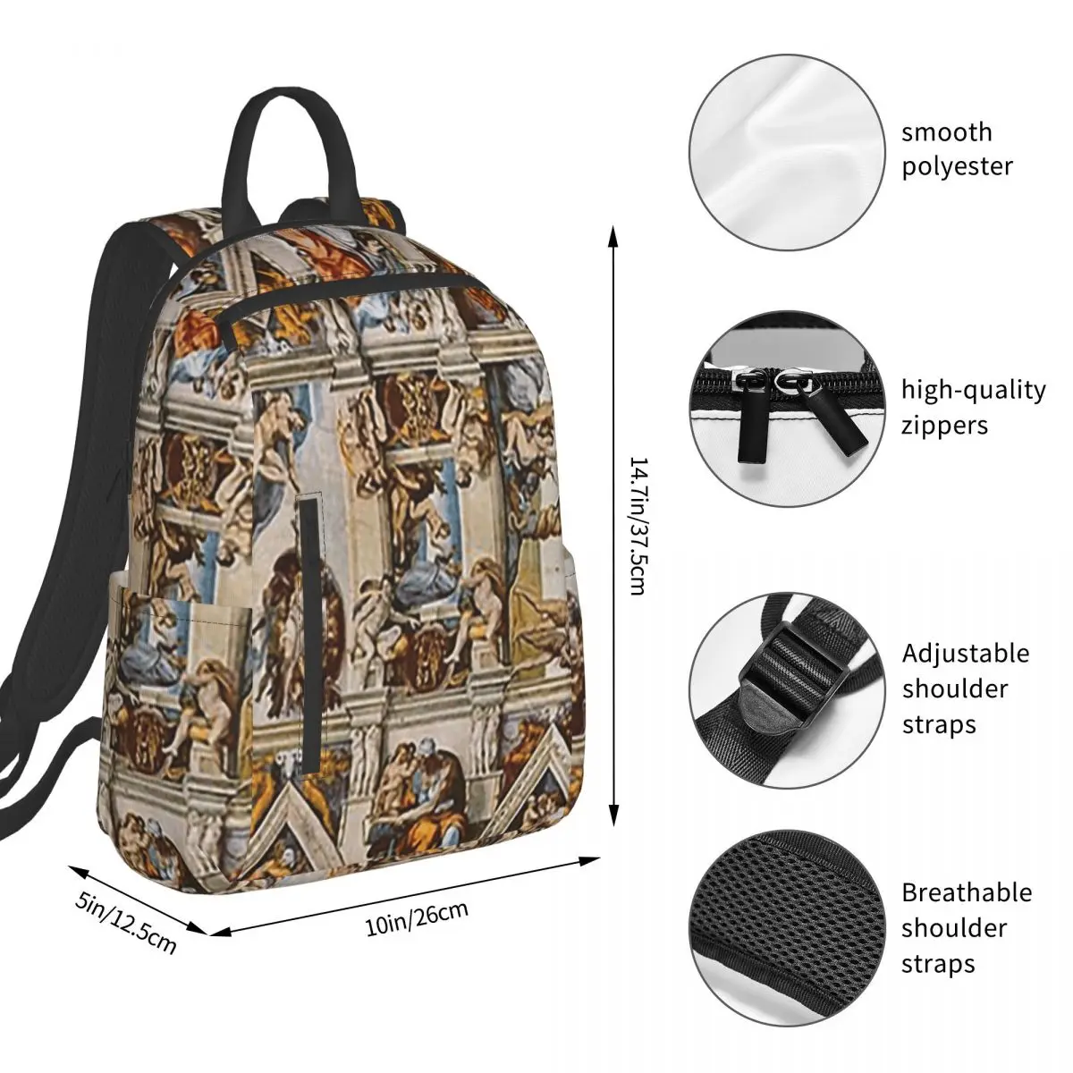 Plecak z motywem sufitu Kaplic – Women Bags Rome recenzja i cena