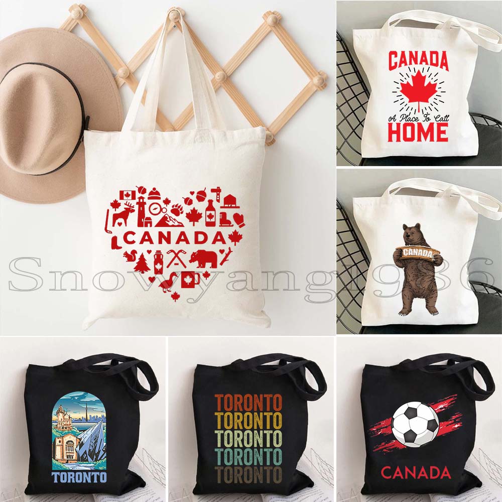 Torba płócienna z mapą Kanady, – Women Bags In Canada recenzja i cena