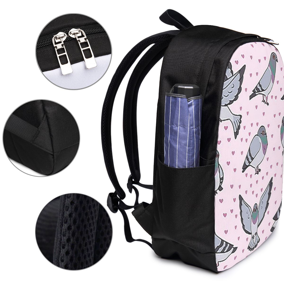 Urocze Kreskówkowe Gołębie Ple – Women Bags Pack recenzja i cena