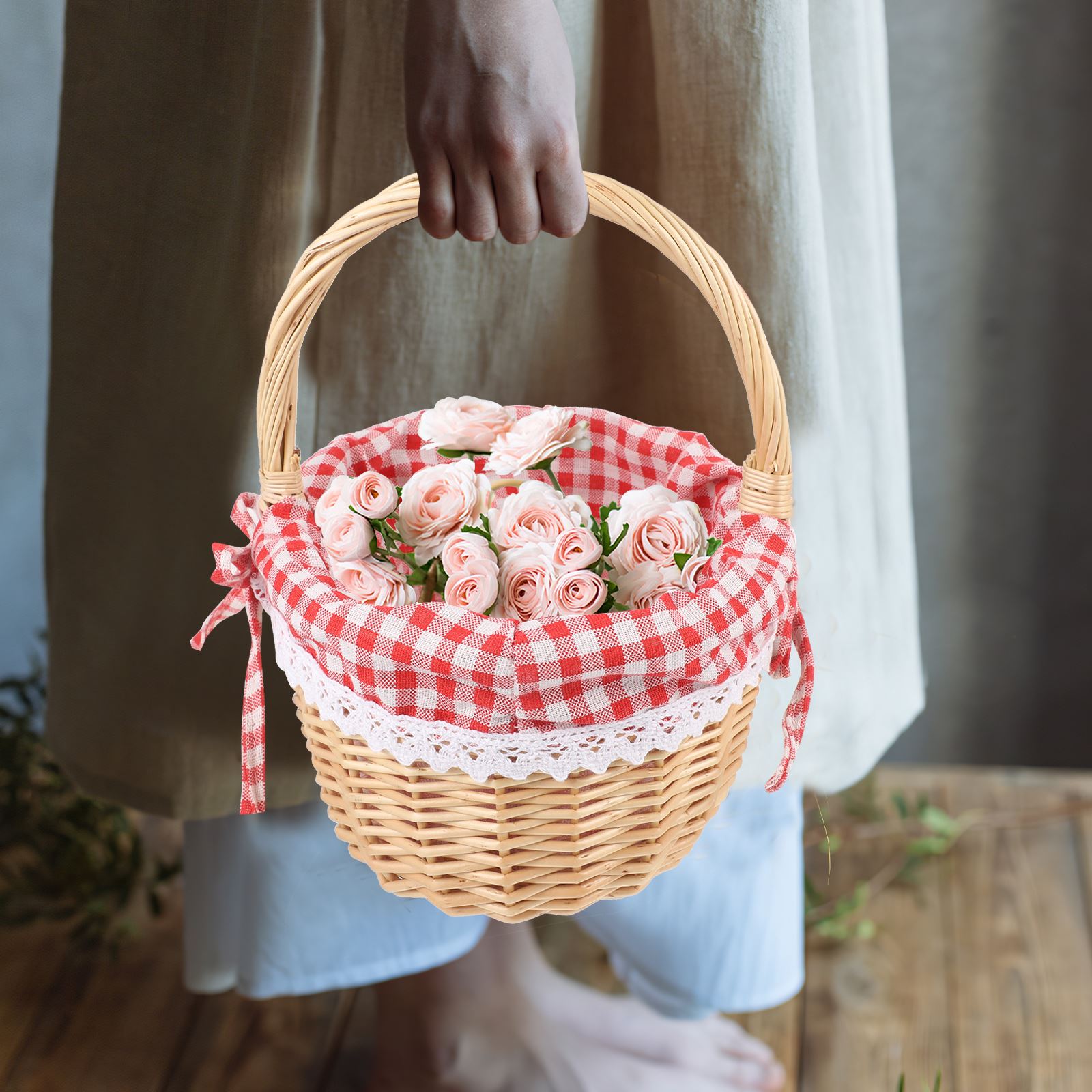 Zerodeko Mały Czerwony Kapture – Basket Bag Wicker recenzja i cena