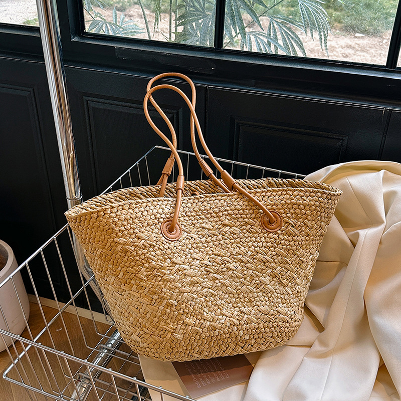 Casual Rattan Large Capacity T – Basket Bag Wicker recenzja i cena