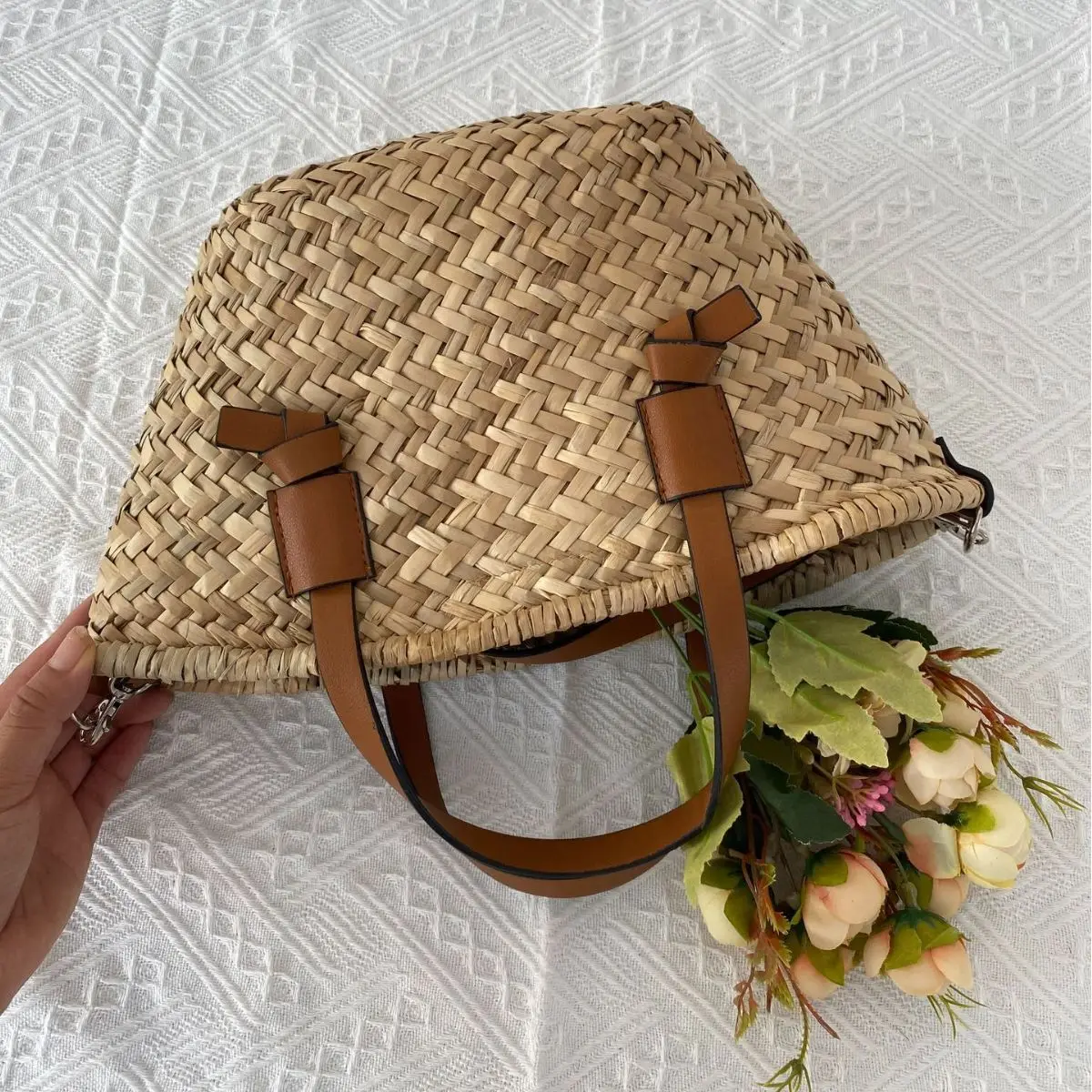 Artystyczne słomiane torba na  – Basket Bag Wicker recenzja i cena