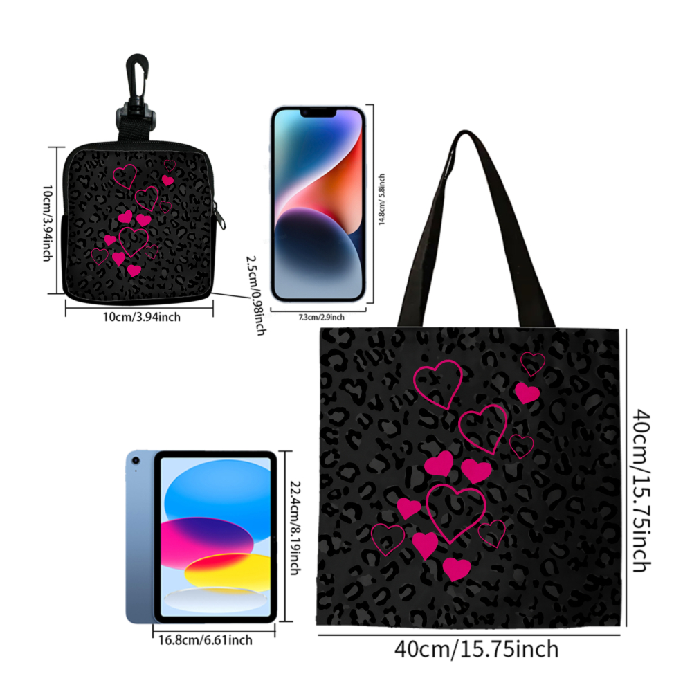 Czarna torba typu tote z nadru – Women Bags For Gift recenzja i cena
