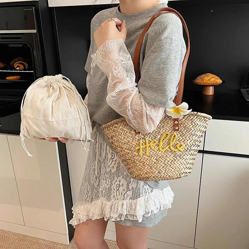 Na co dzień wiklinowe plecione – Basket Bag Wicker recenzja i cena